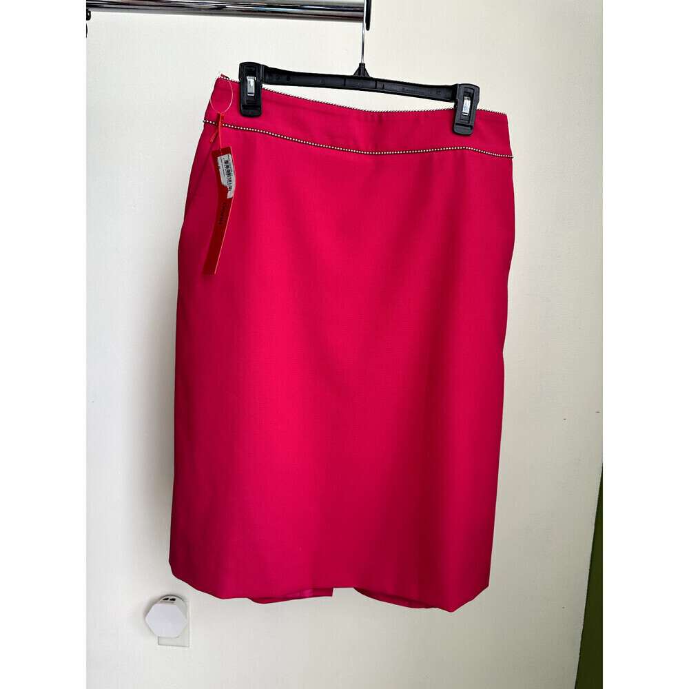 Hugo Boss Women' Embellished Pencil Skirt With Pocket Pink Size US 10/14 UK $400